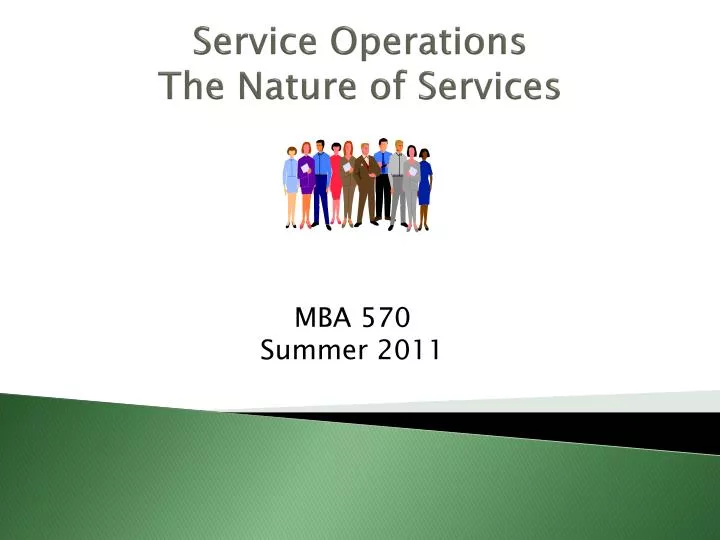 service operations the nature of services