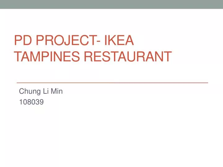 pd project ikea tampines restaurant