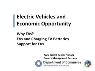 Electric Vehicles and Economic Opportunity