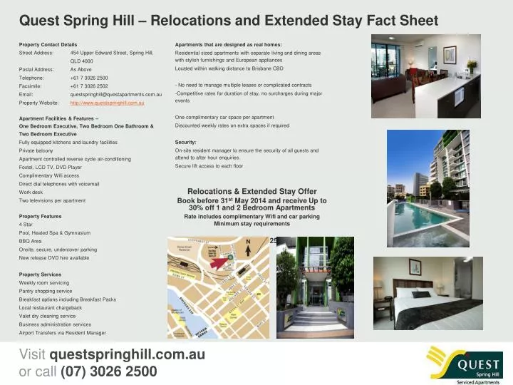 quest spring hill relocations and extended stay fact sheet