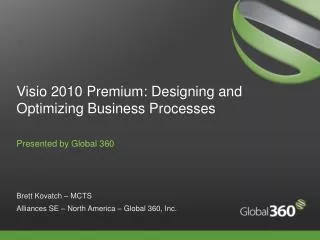 Visio 2010 Premium: Designing and Optimizing Business Processes
