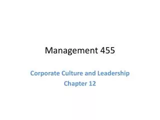 Management 455