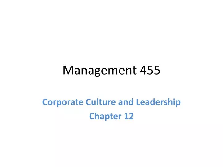 management 455