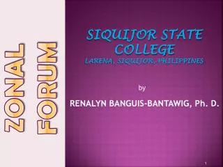 Siquijor state college Larena , siquijor , philippines