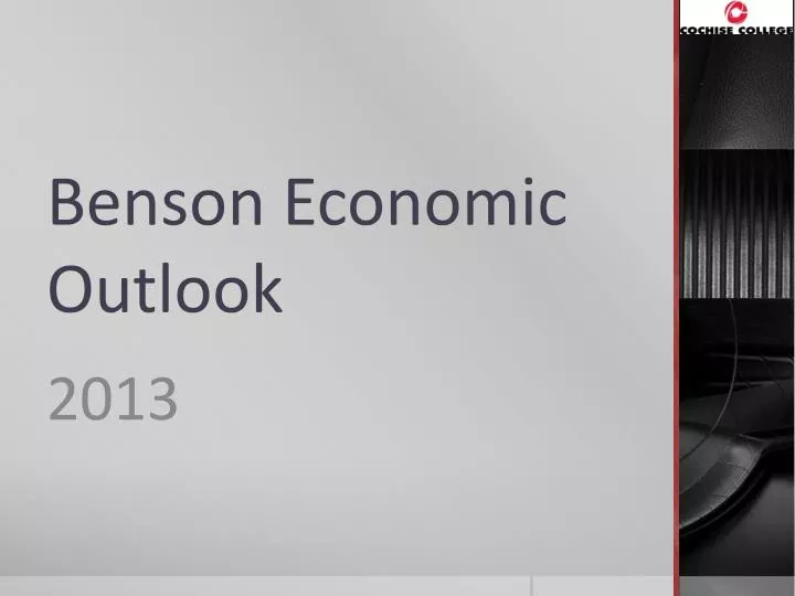 benson economic outlook