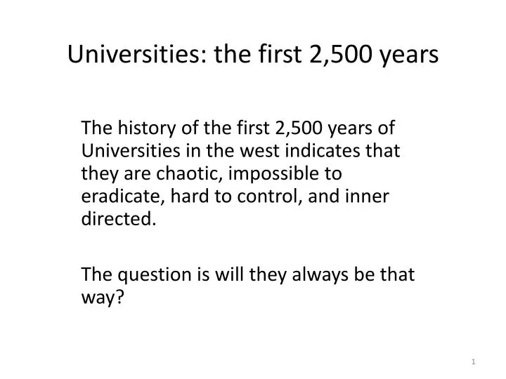 universities the first 2 500 years