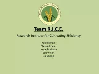 Team R.I.C.E.