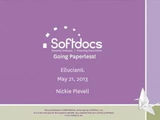 Going Paperless!