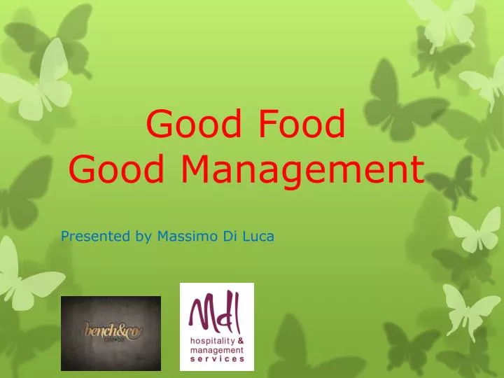 good food good management