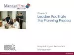 Leaders Facilitate the Planning Process - slide 1