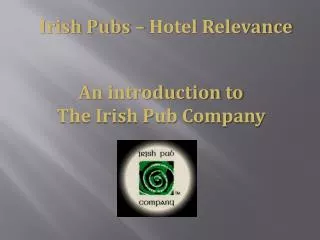Irish Pubs – Hotel Relevance