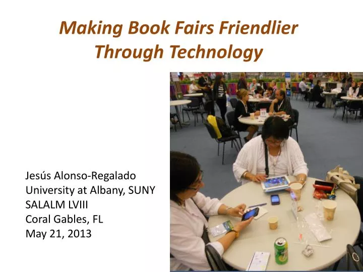 making book fairs friendlier through technology