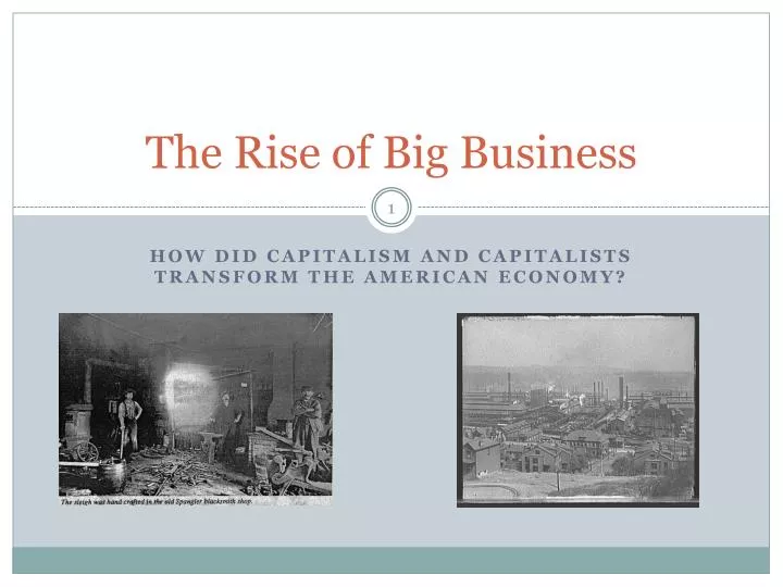 the rise of big business