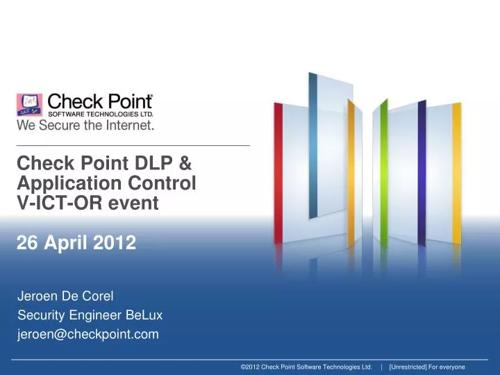 check point dlp application control v ict or event 26 april 2012