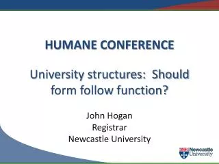 HUMANE CONFERENCE