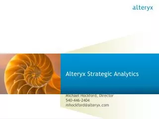 Alteryx Strategic Analytics