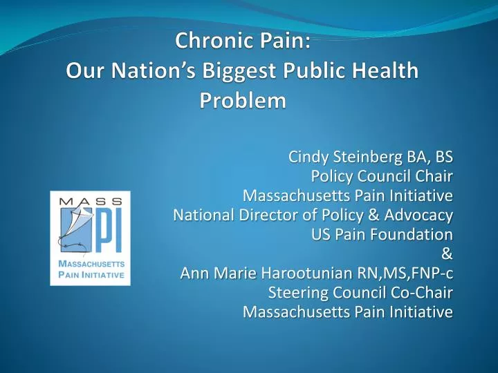 chronic pain our nation s biggest public health problem