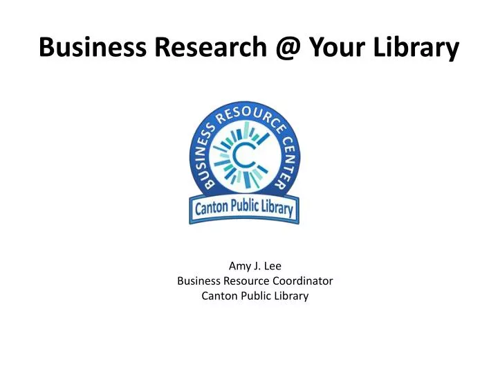 business research @ your library