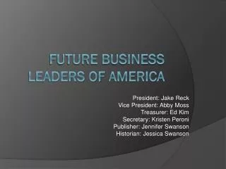 Future business leaders of america
