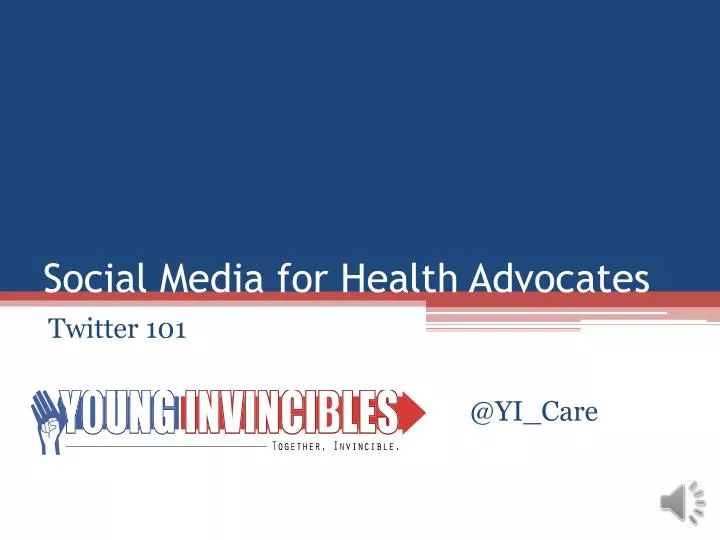 social media for health advocates