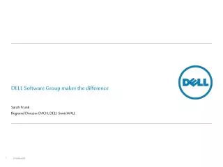 DELL Software Group makes the difference