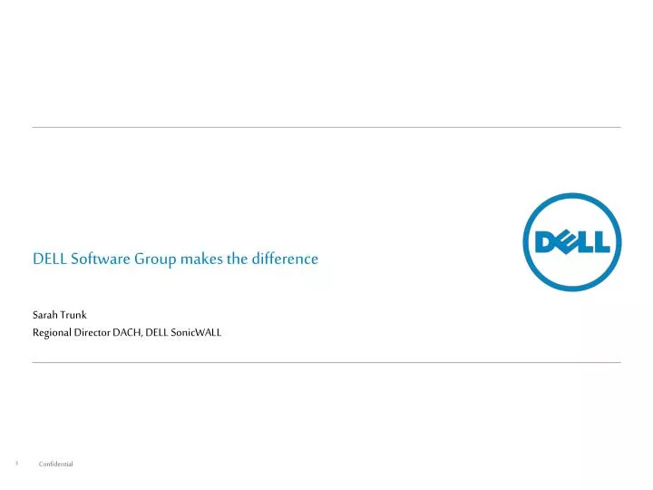 dell software group makes the difference