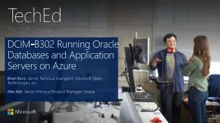 DCIM-B302 Running Oracle Databases and Application Servers on Azure