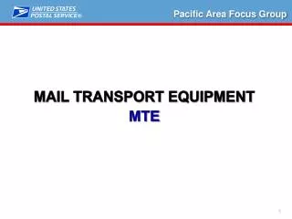 Mail Transport equipment