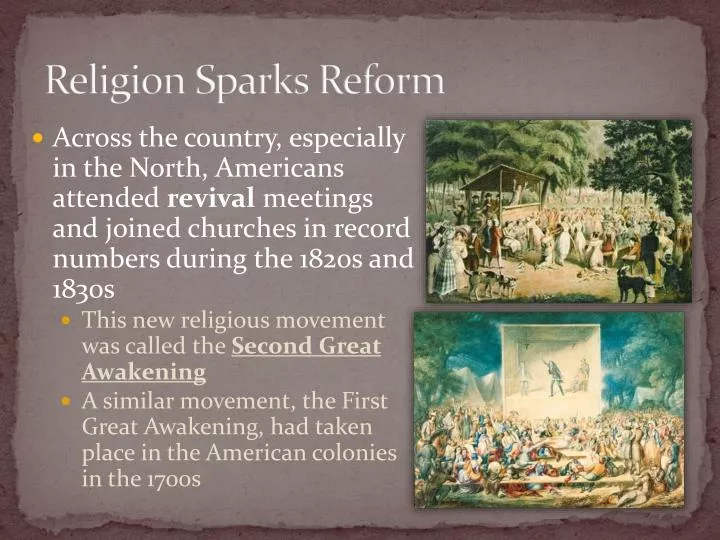 religion sparks reform