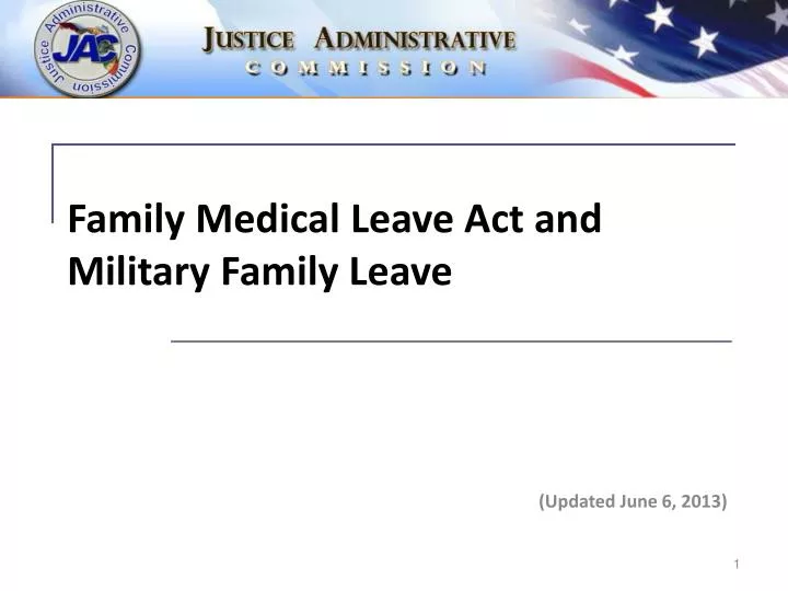 family medical leave act and military family leave