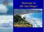 Welcome to UC San Diego!