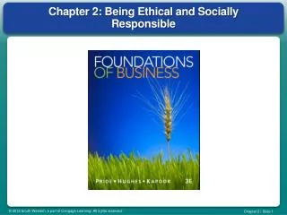 Chapter 2: Being Ethical and Socially Responsible