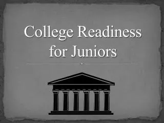 College Readiness for Juniors