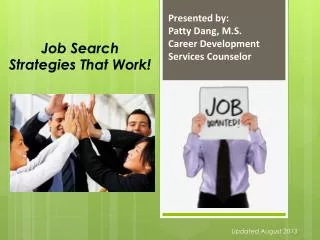 Job Search Strategies That Work!