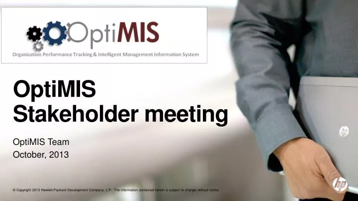 optimis stakeholder meeting