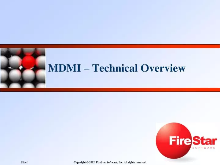 mdmi technical overview