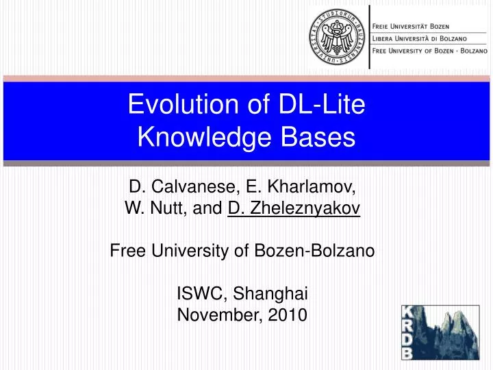 evolution of dl lite knowledge bases