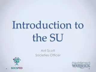 Introduction to the SU