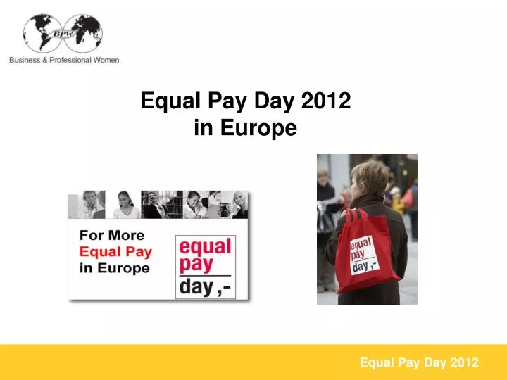 equal pay day 2012 in europe
