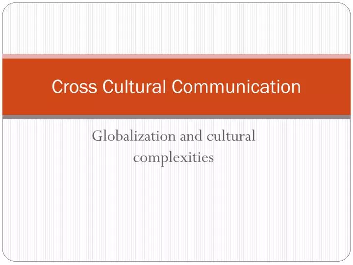 cross cultural communication