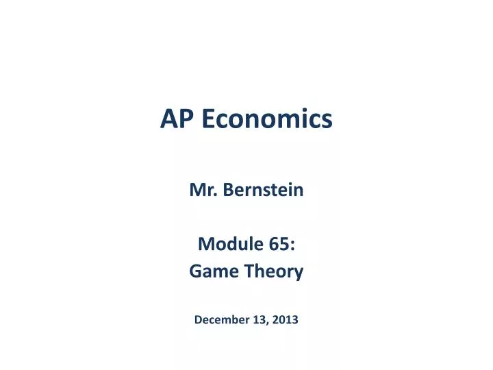 ap economics