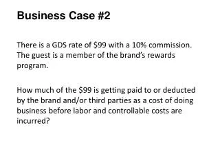 Business Case #2