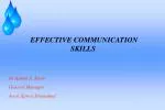 EFFECTIVE COMMUNICATION SKILLS - slide 1