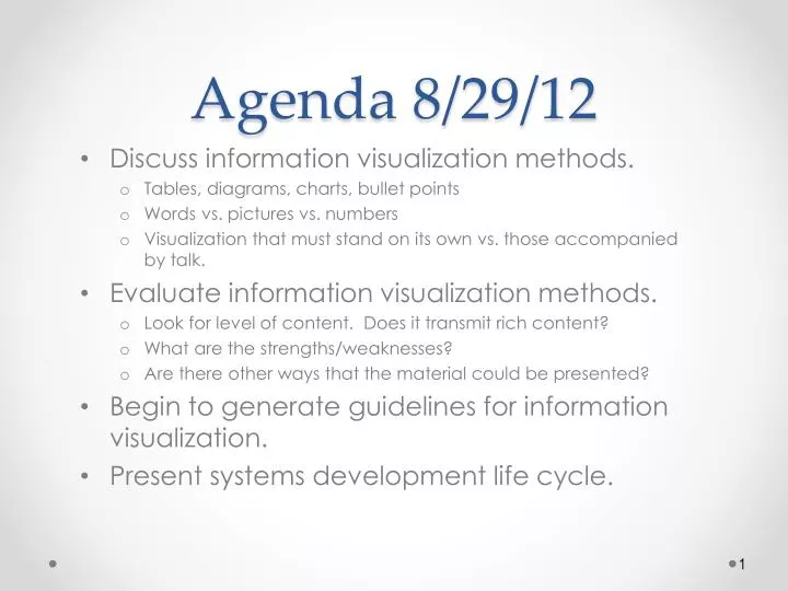 agenda 8 29 12