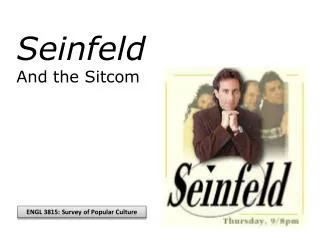 Seinfeld And the Sitcom
