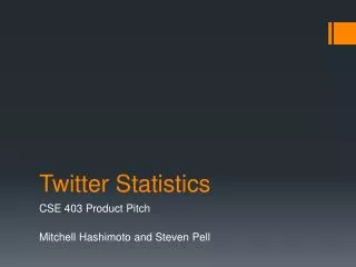 Twitter Statistics