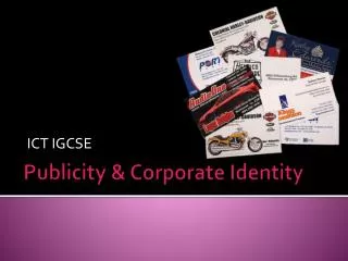 Publicity &amp; Corporate Identity