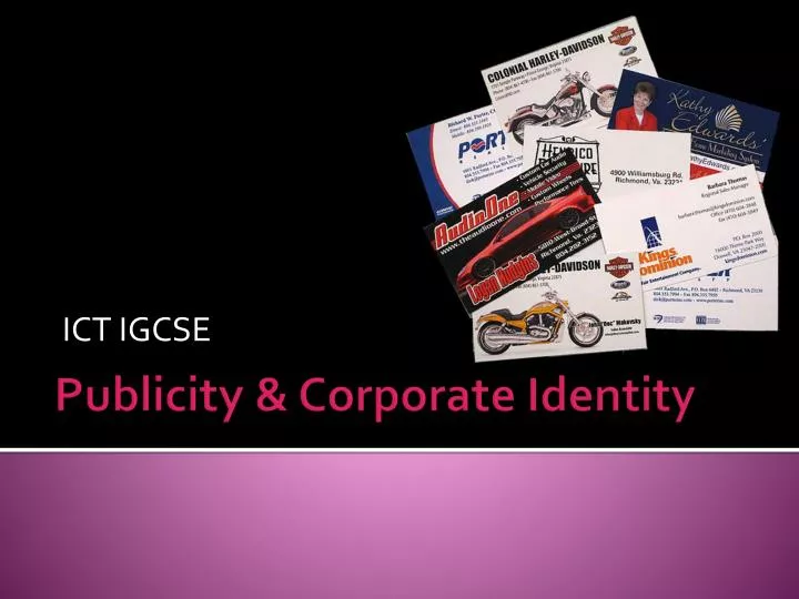 publicity corporate identity
