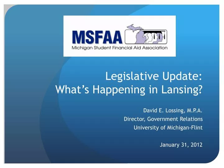 legislative update what s happening in lansing