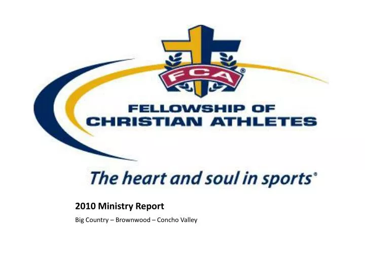 2010 ministry report